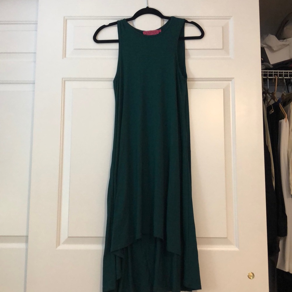 Boohoo asymmetrical midi dress